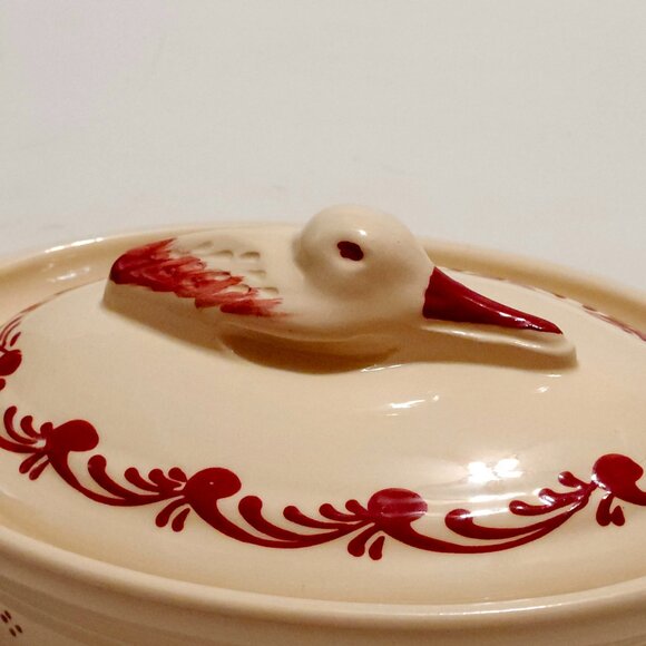 Vintage Soufflenheim Alsatian Alsace French Artisan Pottery BNWT TERRINE - Picture 2 of 8